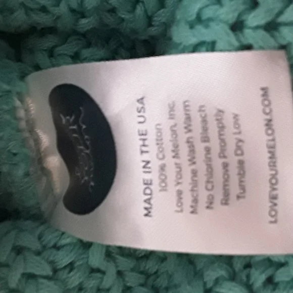 Love Your Melon Mint Green Slouch Knit Beanie - Picture 3 of 7